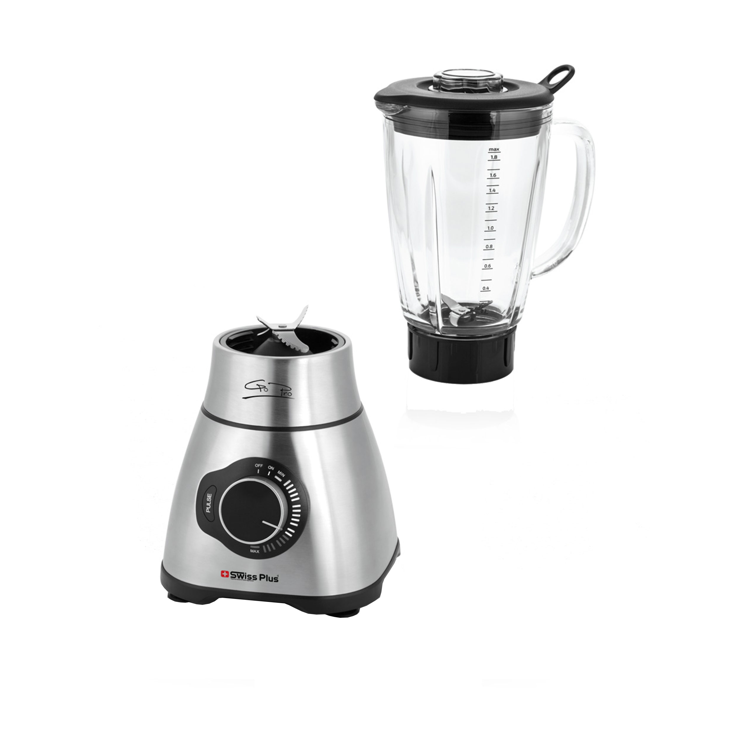 مخلوط کن سوئیس پلاس مدل استیل SB-440S