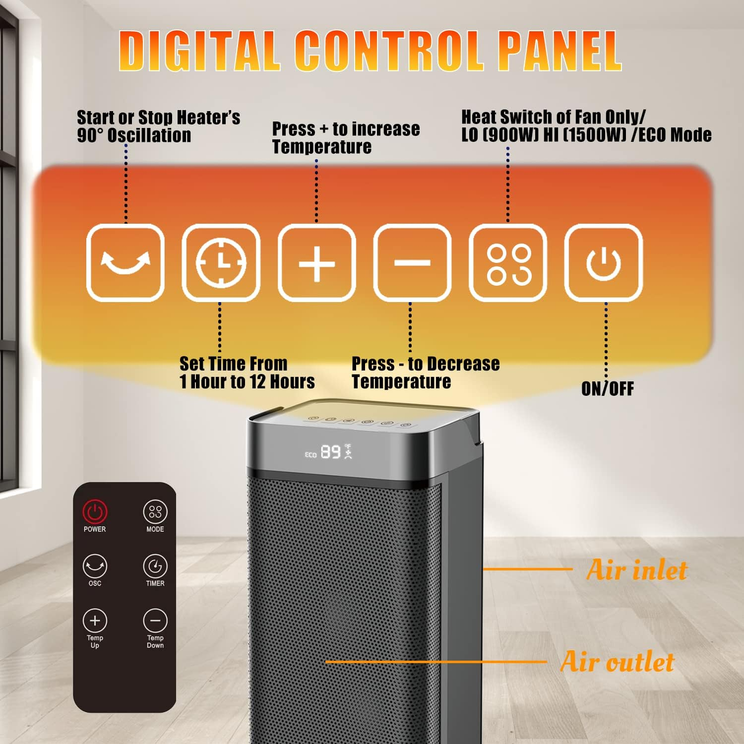 هیتر برقی جوودی مدل HL-2000R6