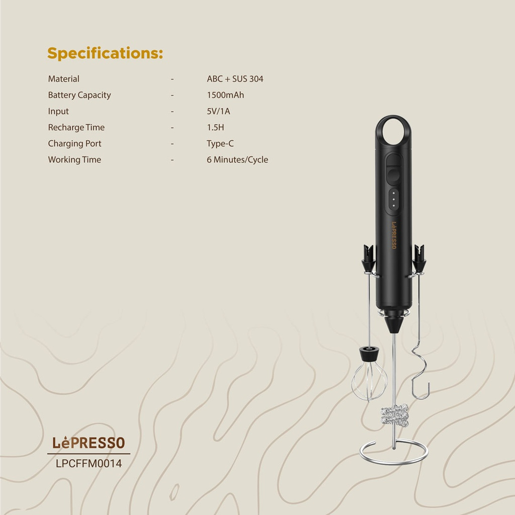 کف ساز شیر لپرسو مدل LPCFFM0014