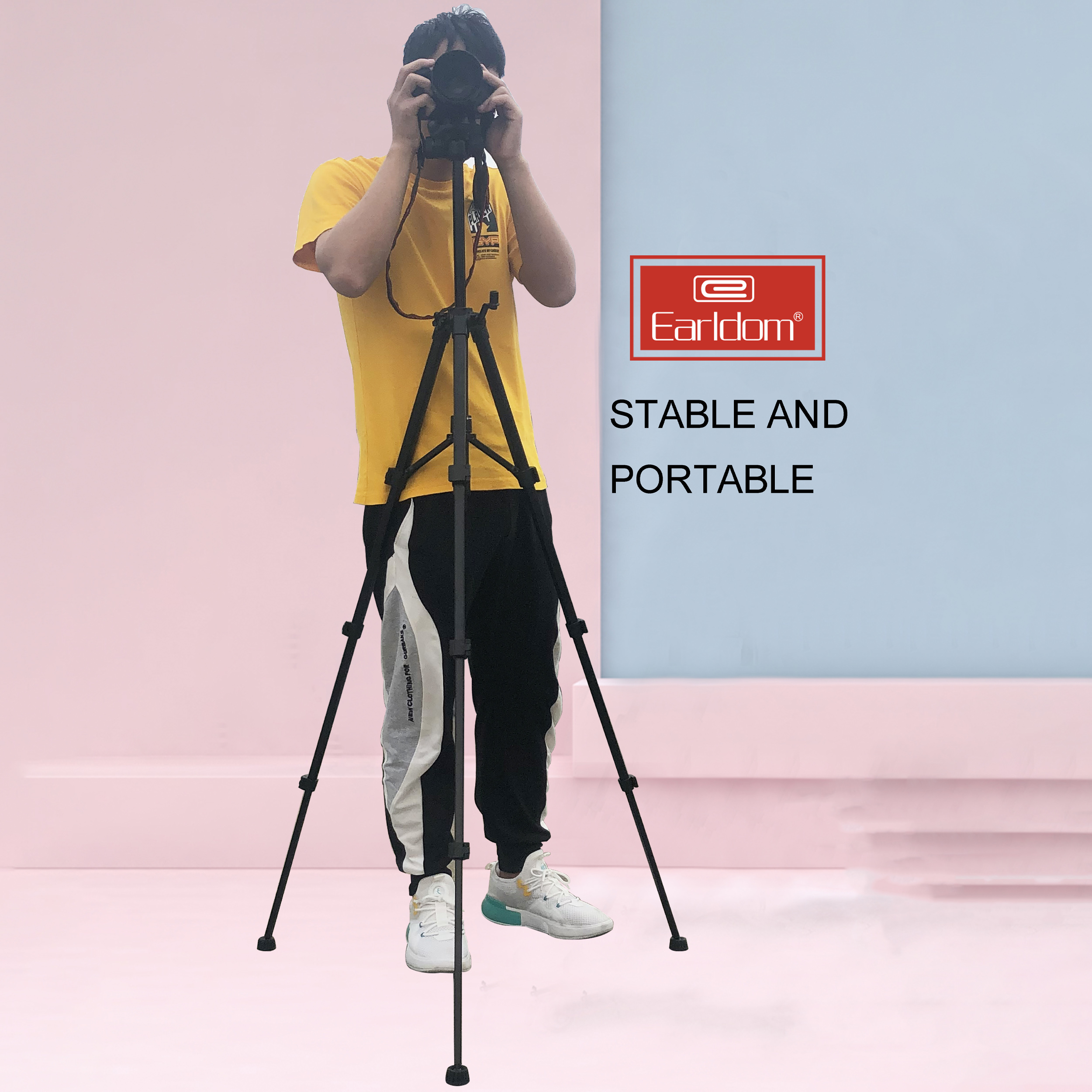 سه پایه دوربین ارلدام مدل EH102 به همراه کیف حمل