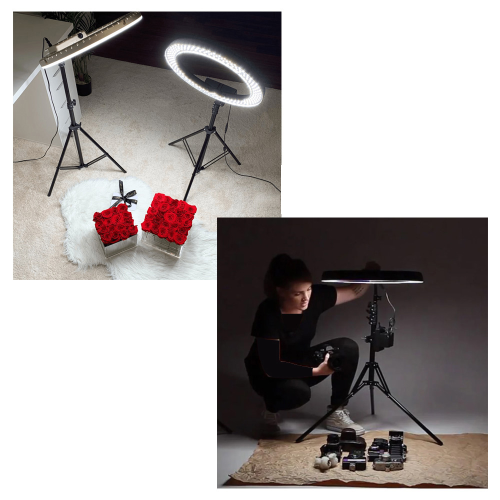 رینگ لایت هیرو مدل KY-BK-416 65W به همراه سه پایه