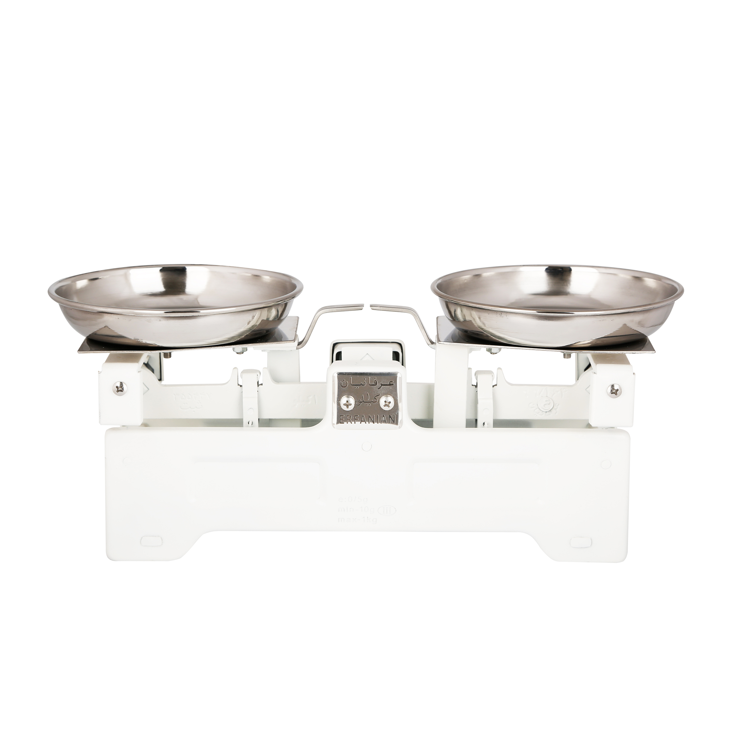 ترازو فروشگاهی عرفانیان مدل دو طرف تخت با کفه استیل بزرگ و کوچک