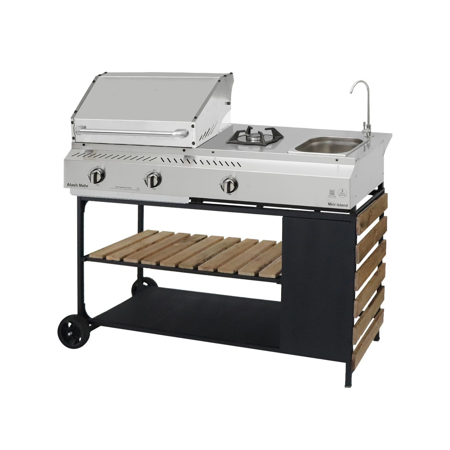 باربیکیو آتش‌ مهر مدل مینی آیلند پلاس 102