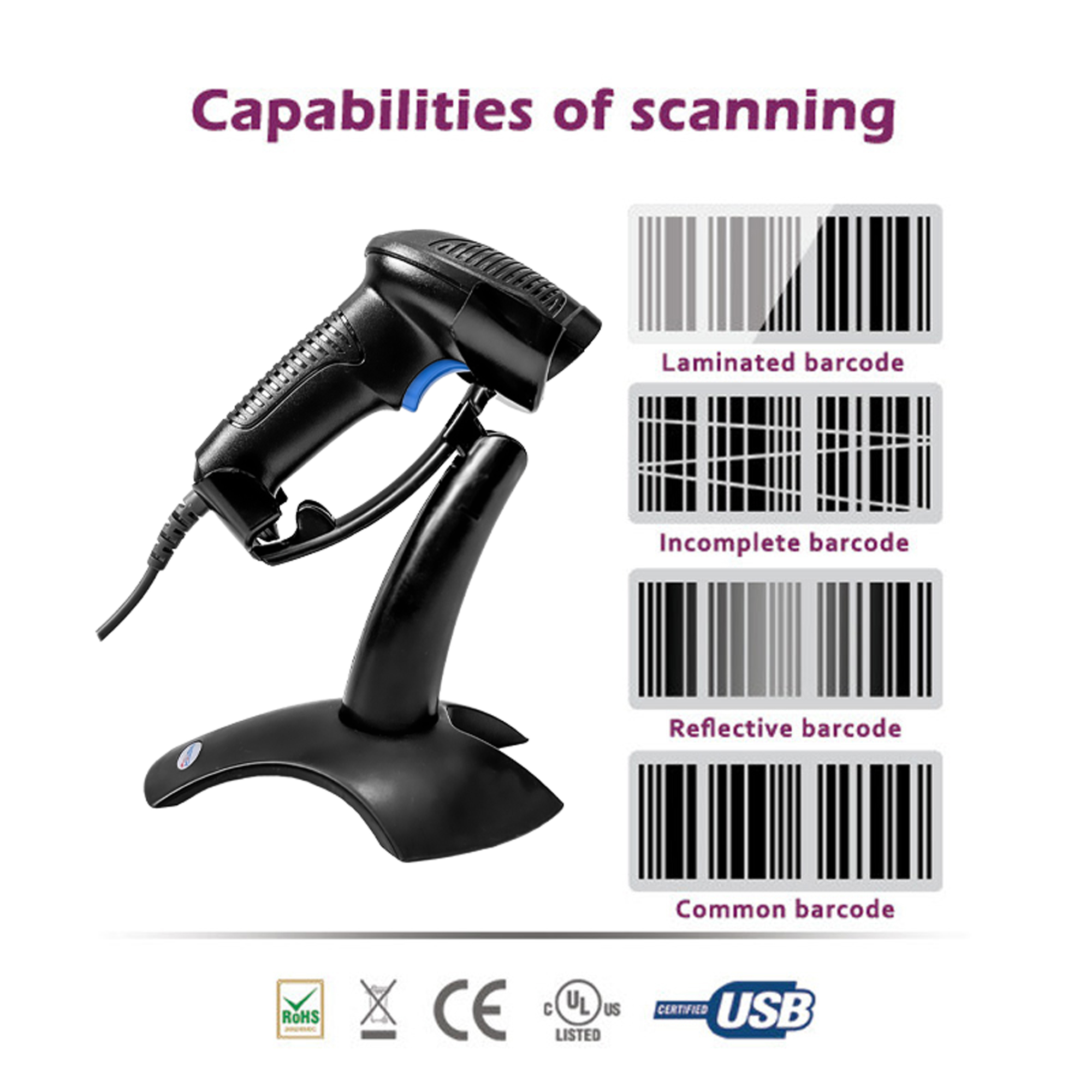 بارکد خوان دو بعدی فستر مدل Pharmacy کد EUR-org