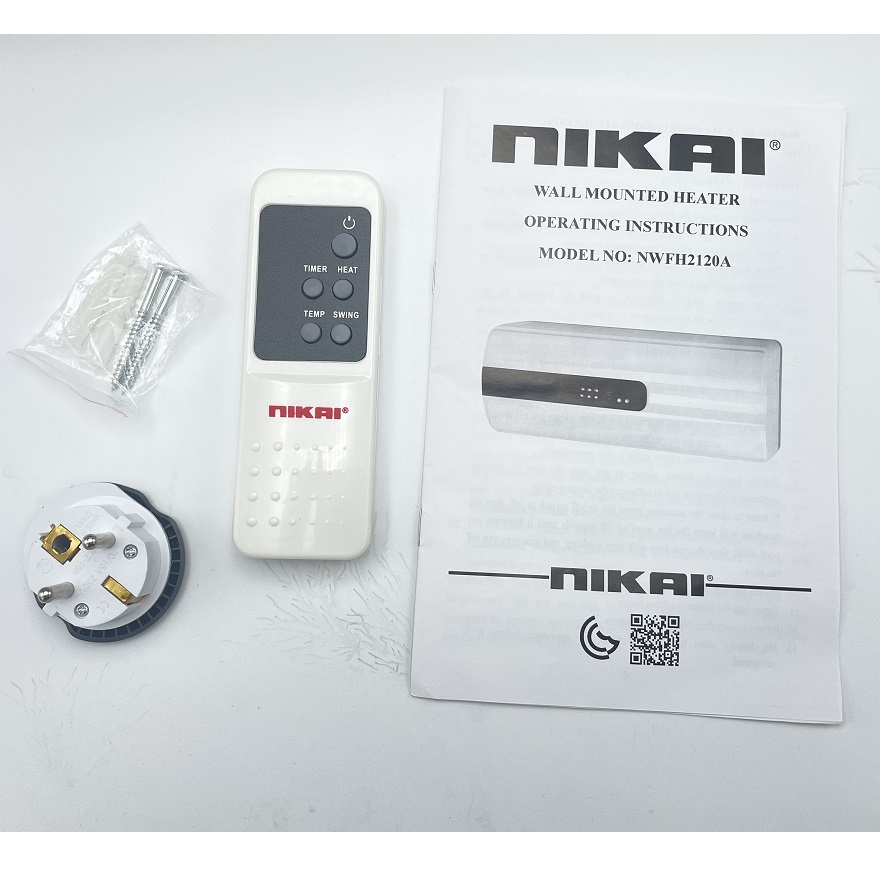 بخاری برقی دیواری نیکای مدل NWFH2120A