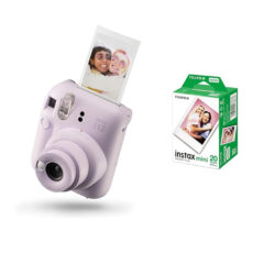 دوربین عکاسی چاپ سریع فوجی فیلم مدل Instax Mini 12 به همراه کاغذ چاپگر 20عددی