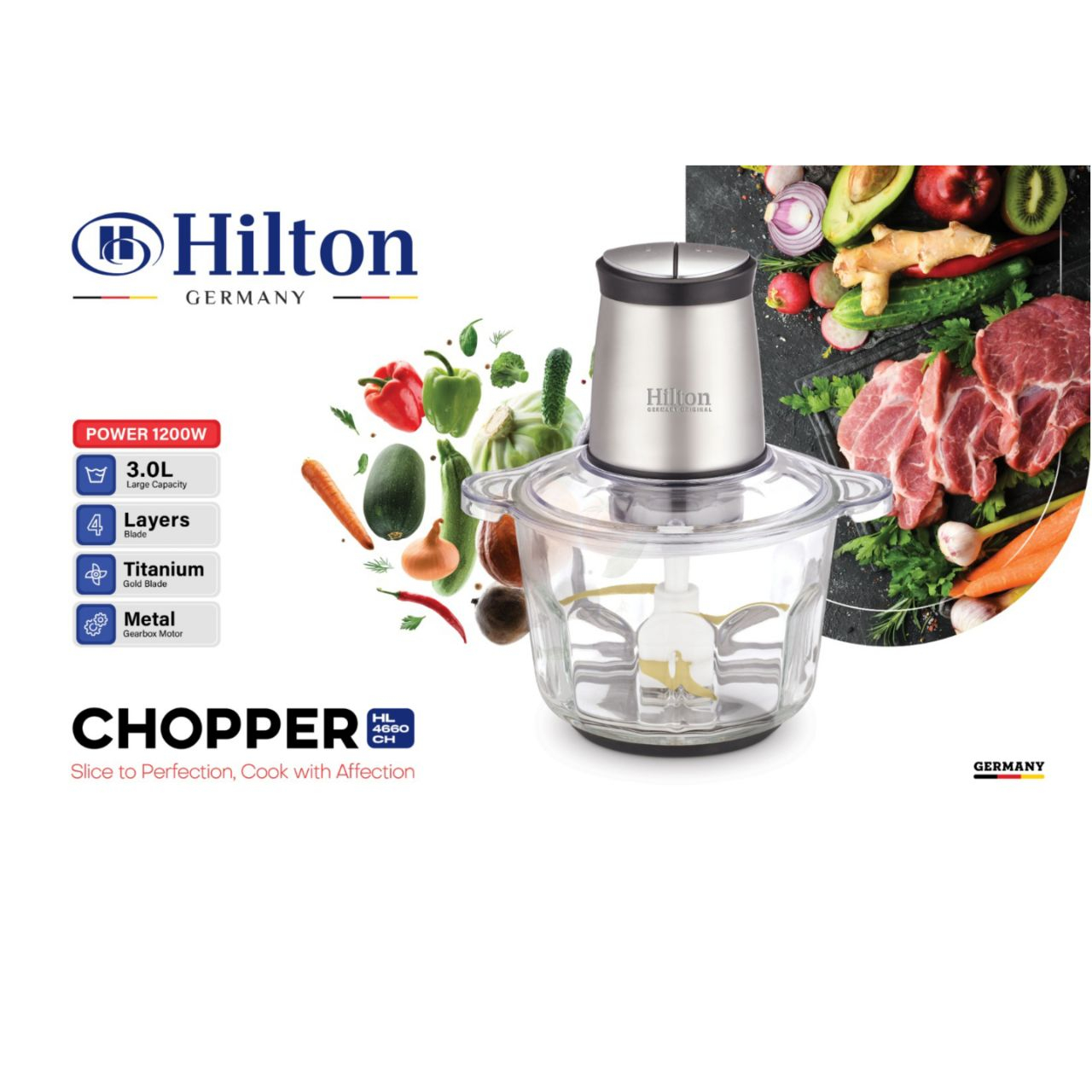 خردکن هیلتون مدل HL_4660ch