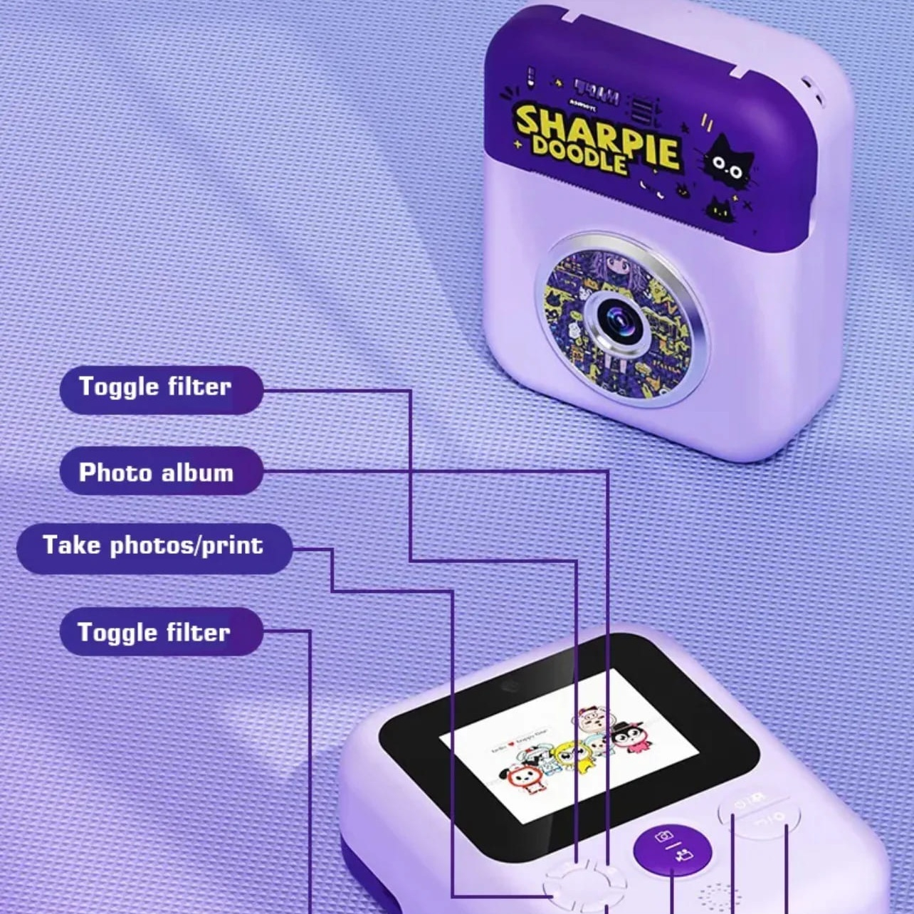 دوربین عکاسی چاپ سریع مدل Kids Digital Camera