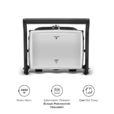 ساندویچ ساز کاراجا مدل Gastro Grill Glass Premium