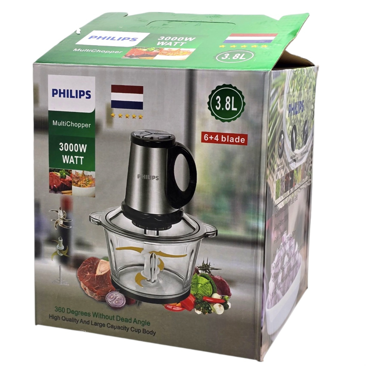 خردکن 3.8 لیتری فیلیپس مدل 4+6