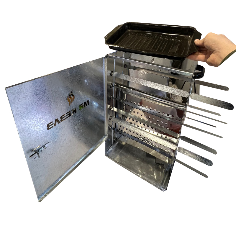 کباب پز آکماز مدل چرخشی 12 سیخ