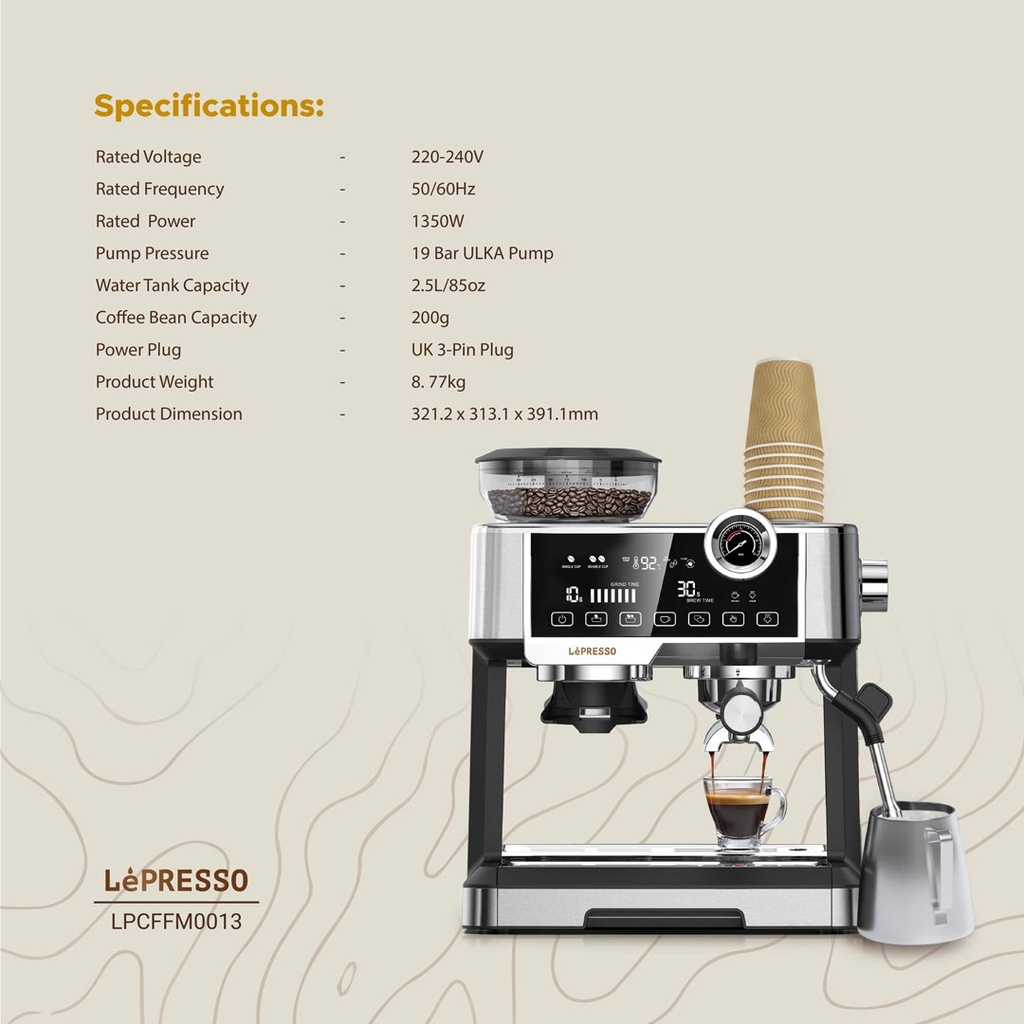 اسپرسو ساز لپرسو مدل LPCFFM0013