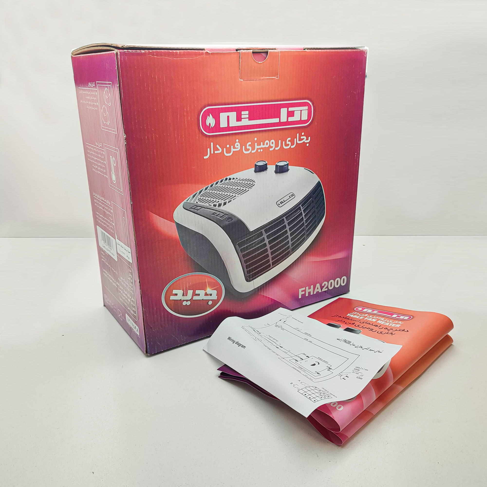 فن هیتر آراسته مدل FHA2000 طرح رومیزی