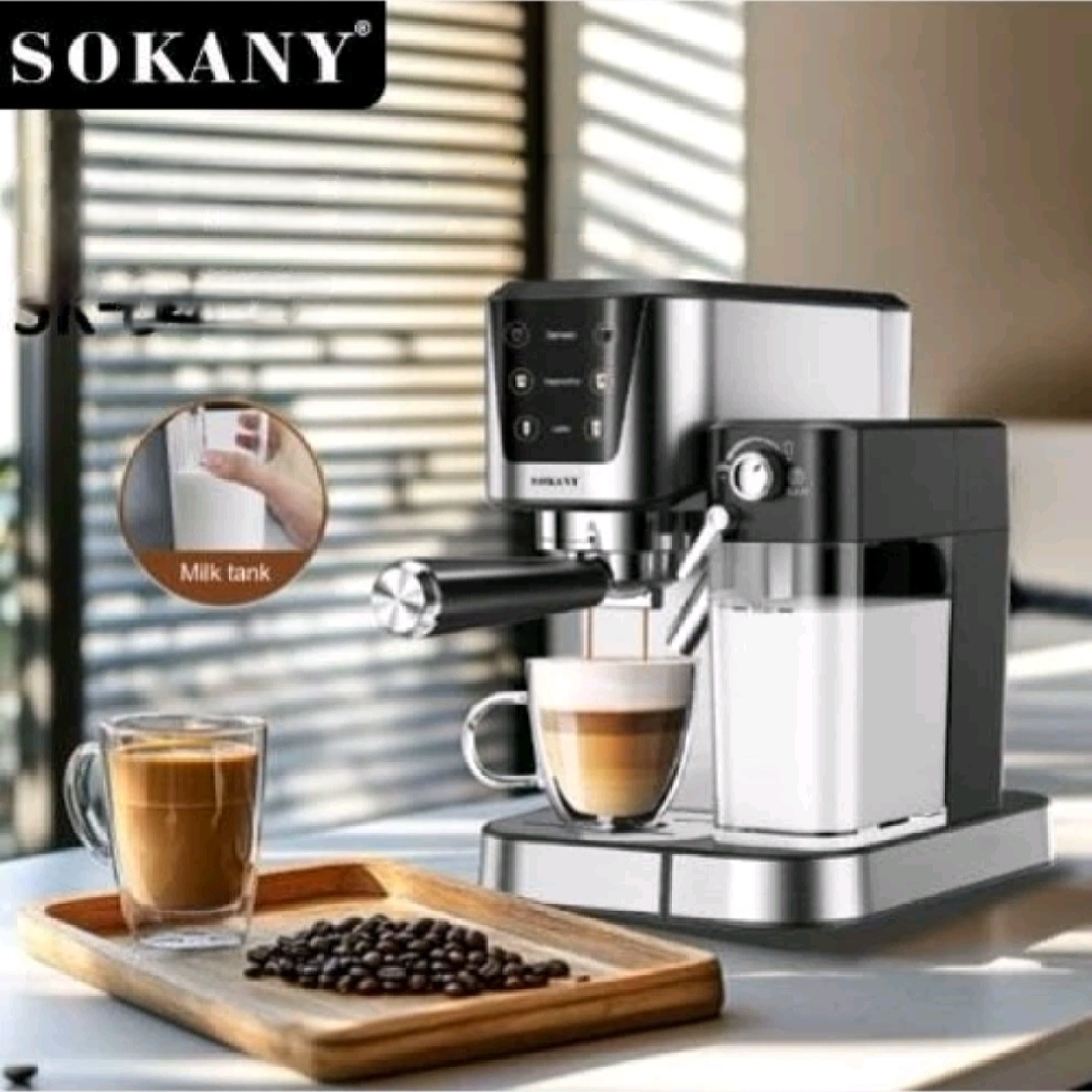 اسپرسو ساز 1000 میلیلیتر سوکانی مدل Sk.04027