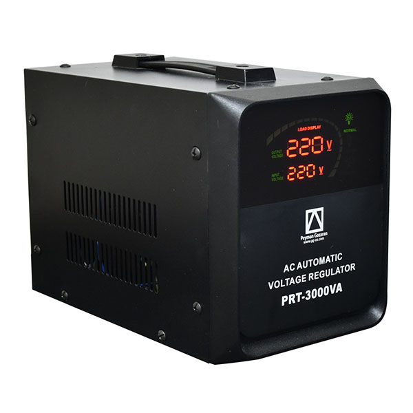استابلایزر هوشمند پیمان گزاران مدل PRT-3000 توان خروجی 3000 ولت آمپر
