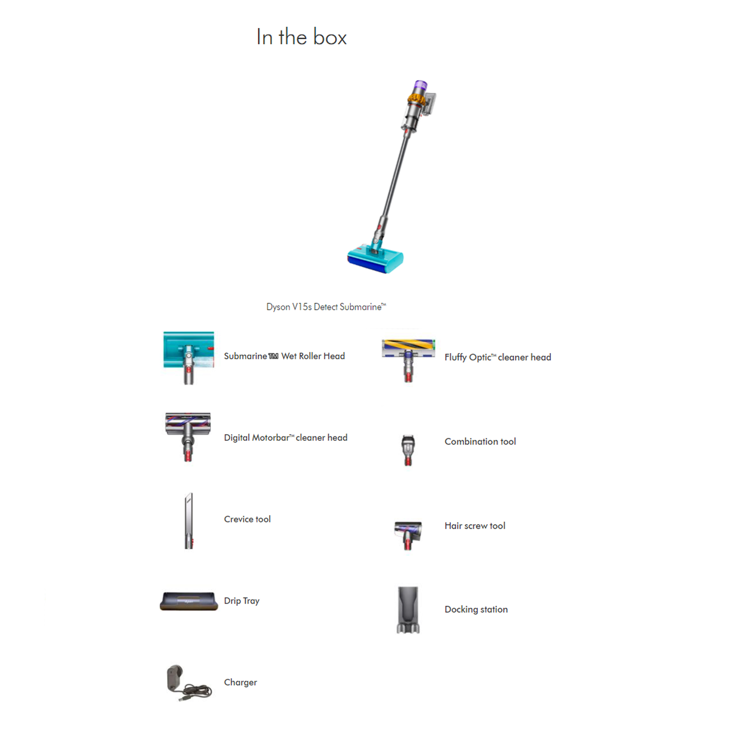 جاروشارژی هوشمند دایسون مدل V15s Detect Submarine