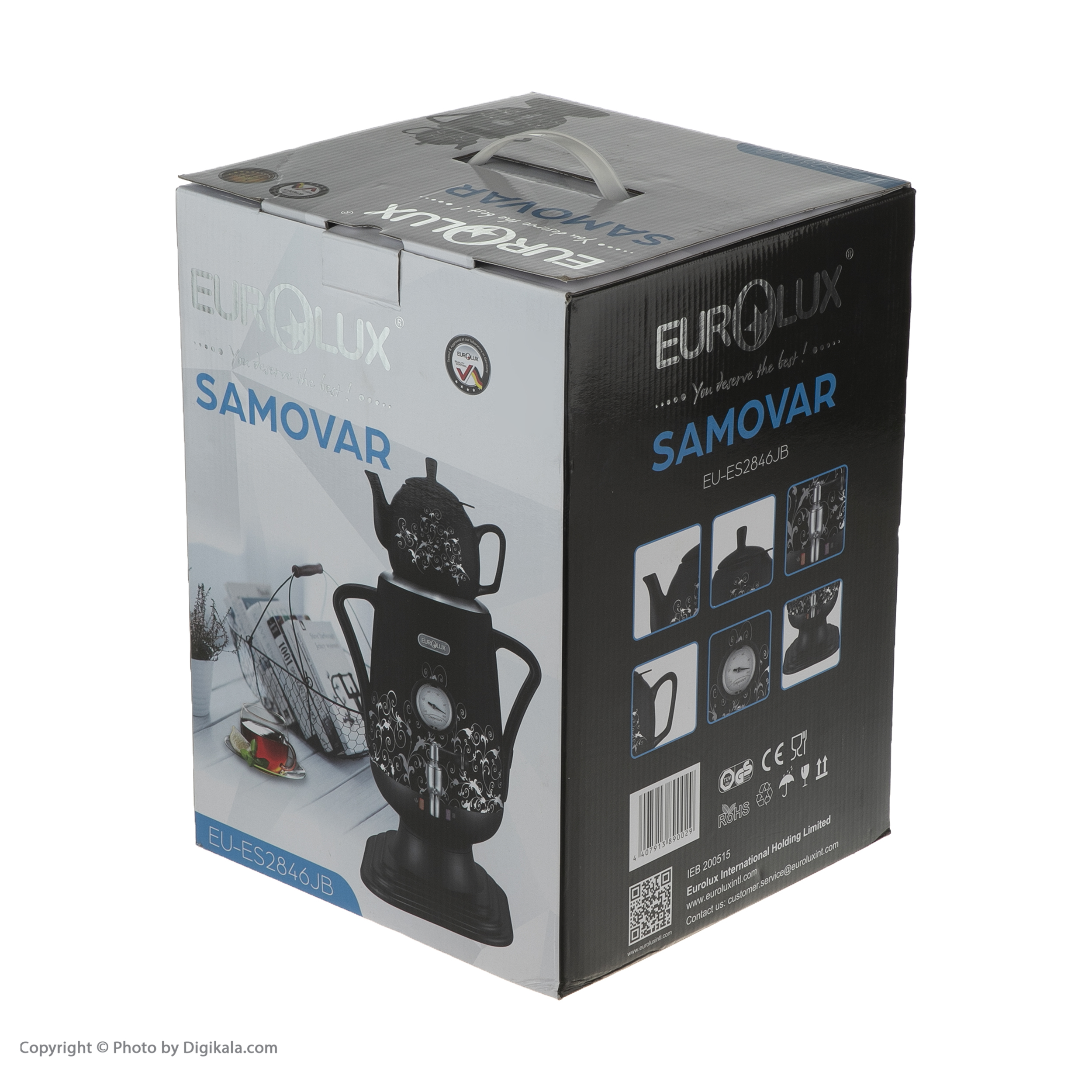 سماور برقی یورولوکس مدل EU-ES2846JB ظرفیت 4 لیتر