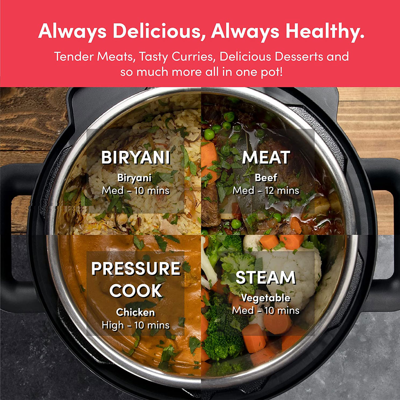 زودپز نوتریکوک مدل SP204A ظرفیت 6 لیتر