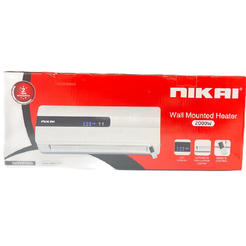 بخاری برقی دیواری نیکای مدل NWFH2120A