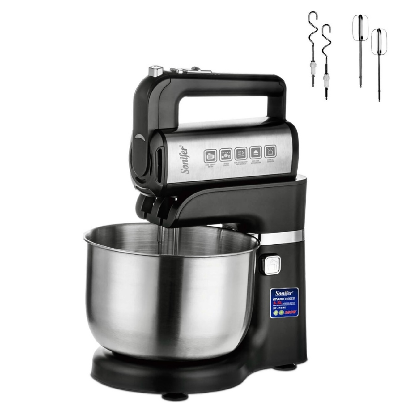 همزن کاسه‌دار 3.5 لیتری سونیفر مدل SF-7036