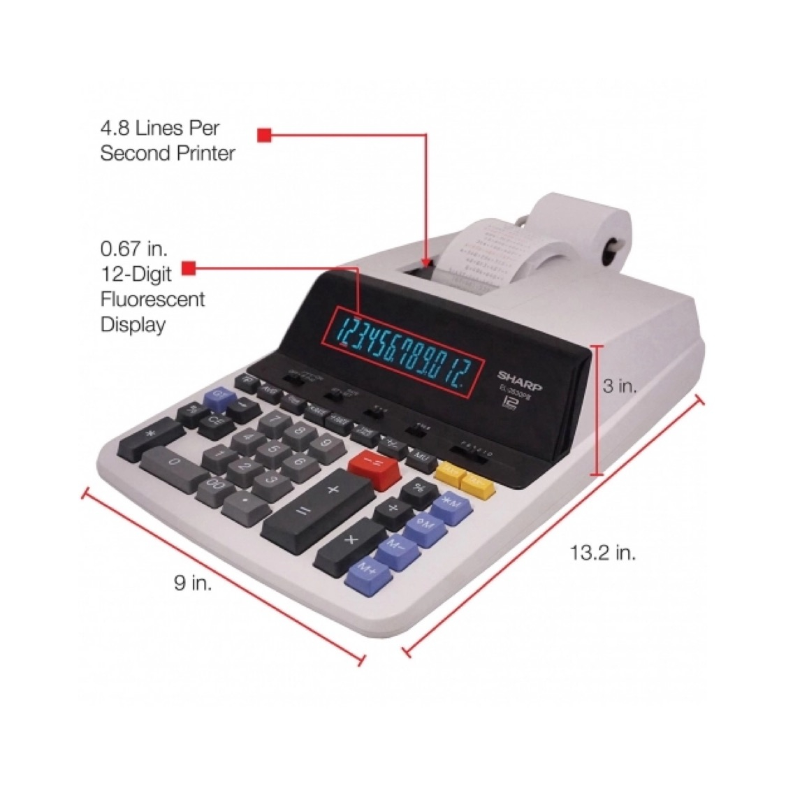 ماشین حساب شارپ مدل el-2630p