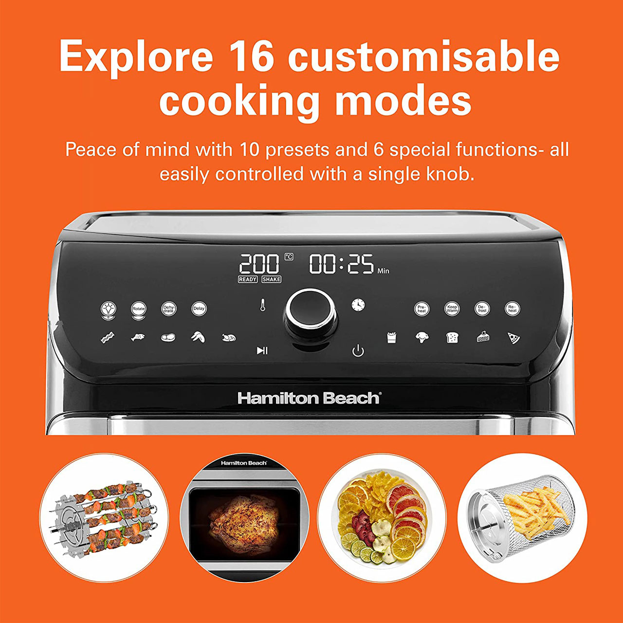 سرخ کن بدون روغن همیلتون بیچ مدل AF1212-ME