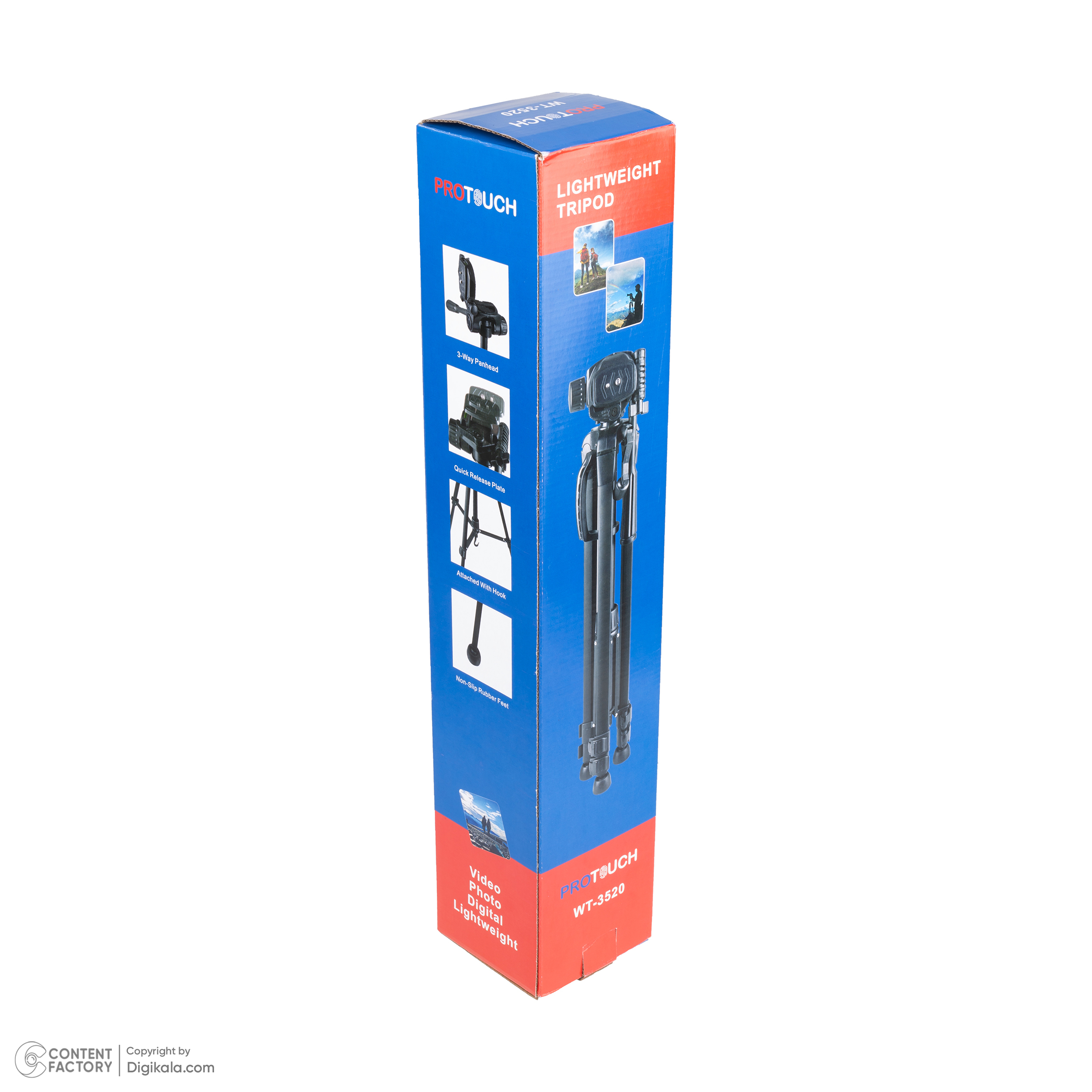 سه پایه دوربین پروتاچ مدل WT-3520