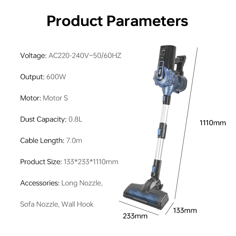 جاروبرقی 600 وات دی اس پی مدل KD2040
