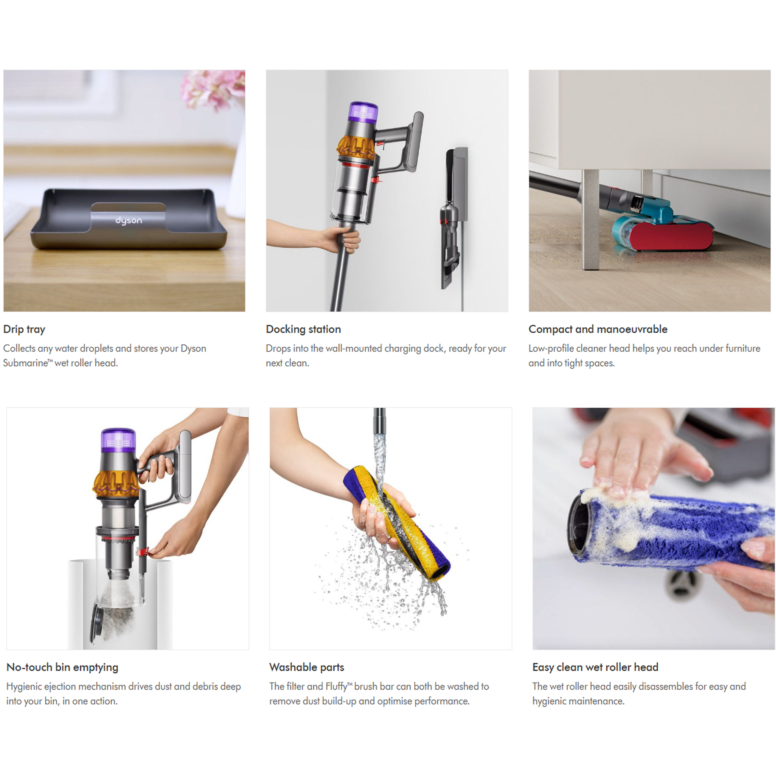 جاروشارژی هوشمند دایسون مدل V15s Detect Submarine