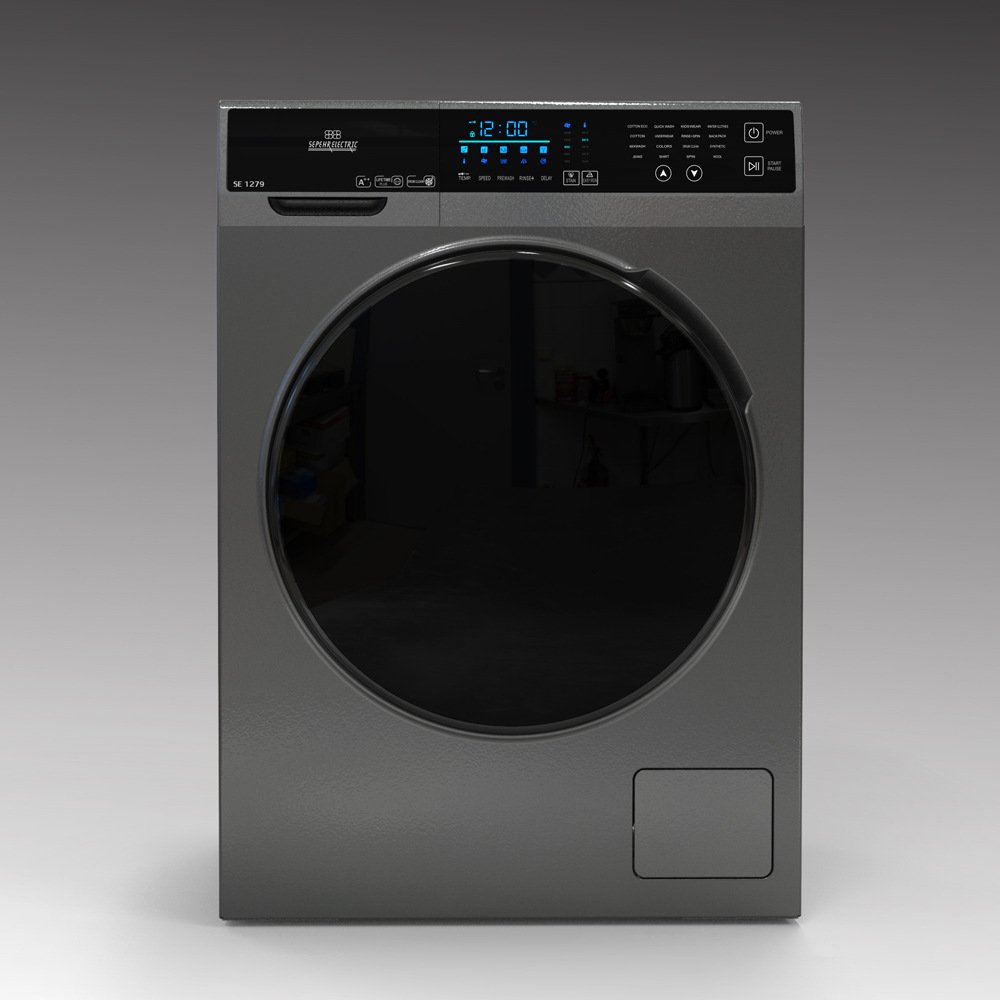 ماشین لباسشویی سپهر الکتریک مدل SE1289T ظرفیت 8 کیلوگرم