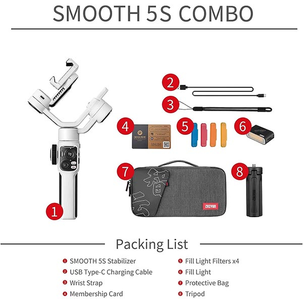 گیمبال ژیون مدل SMOOTH-5S COMBO