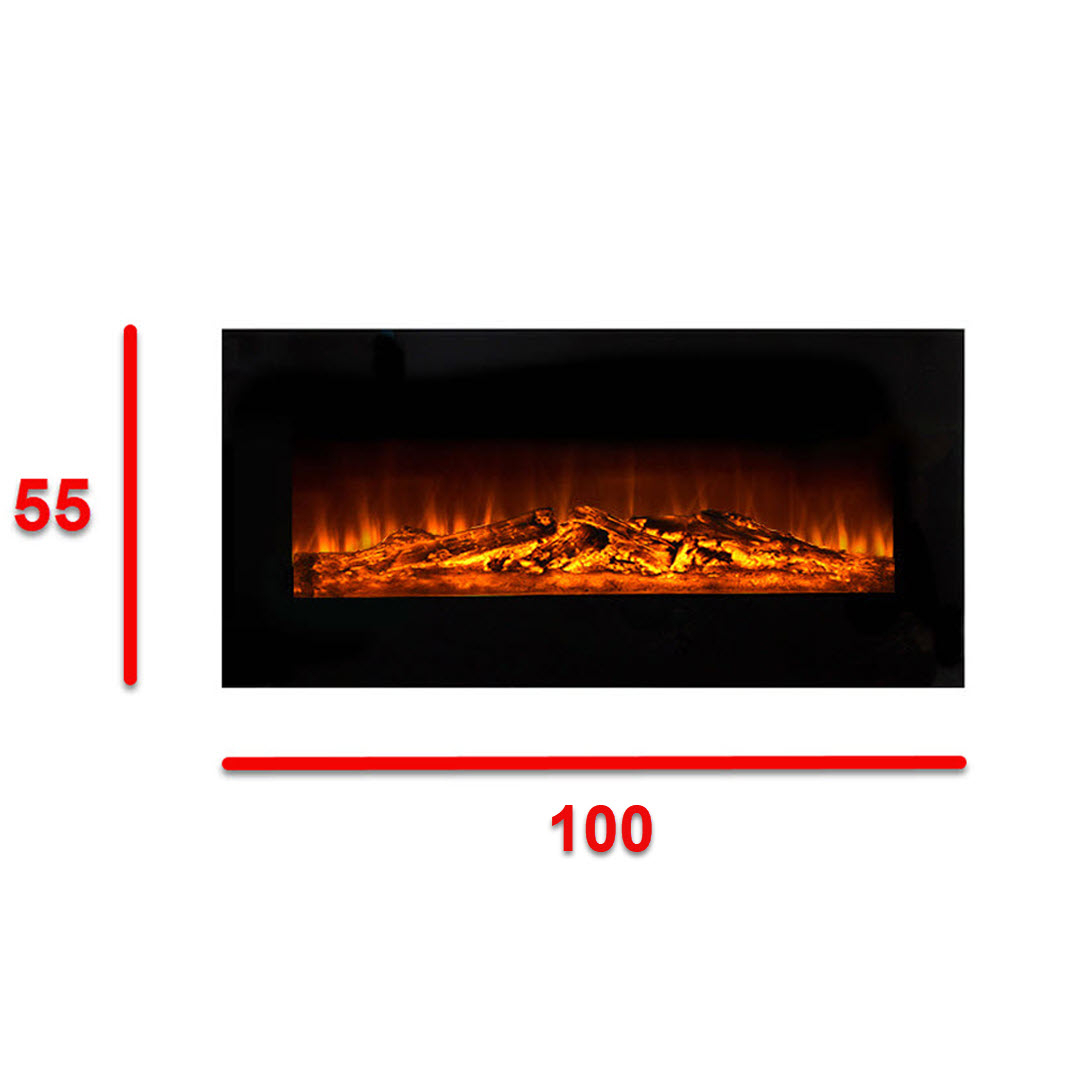 شومینه دیواری برقی شومینه بیستون مدل H.D_100_L2.bs