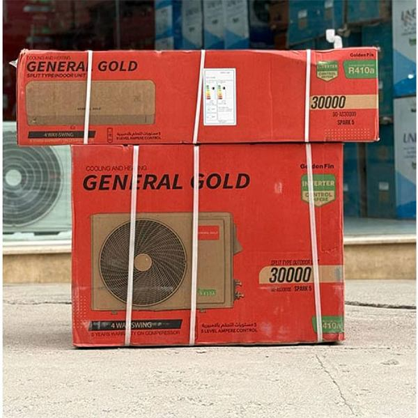 کولر گازی اسپلیت 30000 اینورتر جنرال گلد مدل GG-AS30000 SPARK5