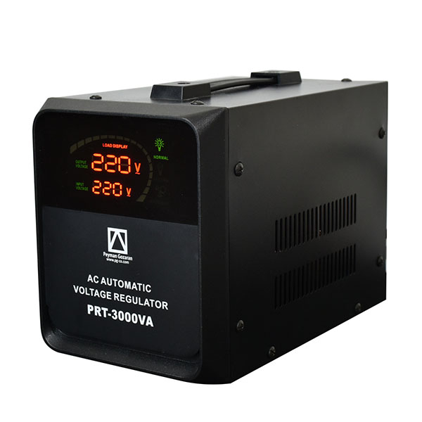 استابلایزر هوشمند پیمان گزاران مدل PRT-3000 توان خروجی 3000 ولت آمپر