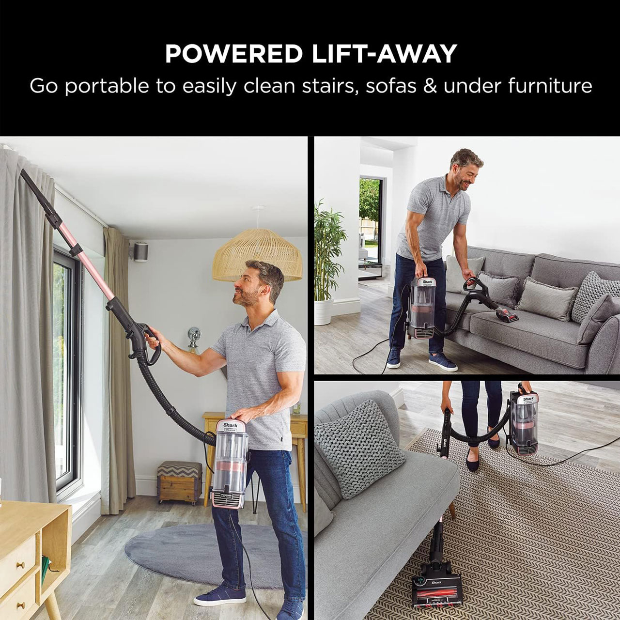 جاروبرقی مخزن‌دار 750 وات شارک مدل NZ860UKT