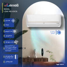 کولر گازی اسپلیت دیواری 24000 دور ثابت ایوولی مدل EVCIS-24K-MD-1