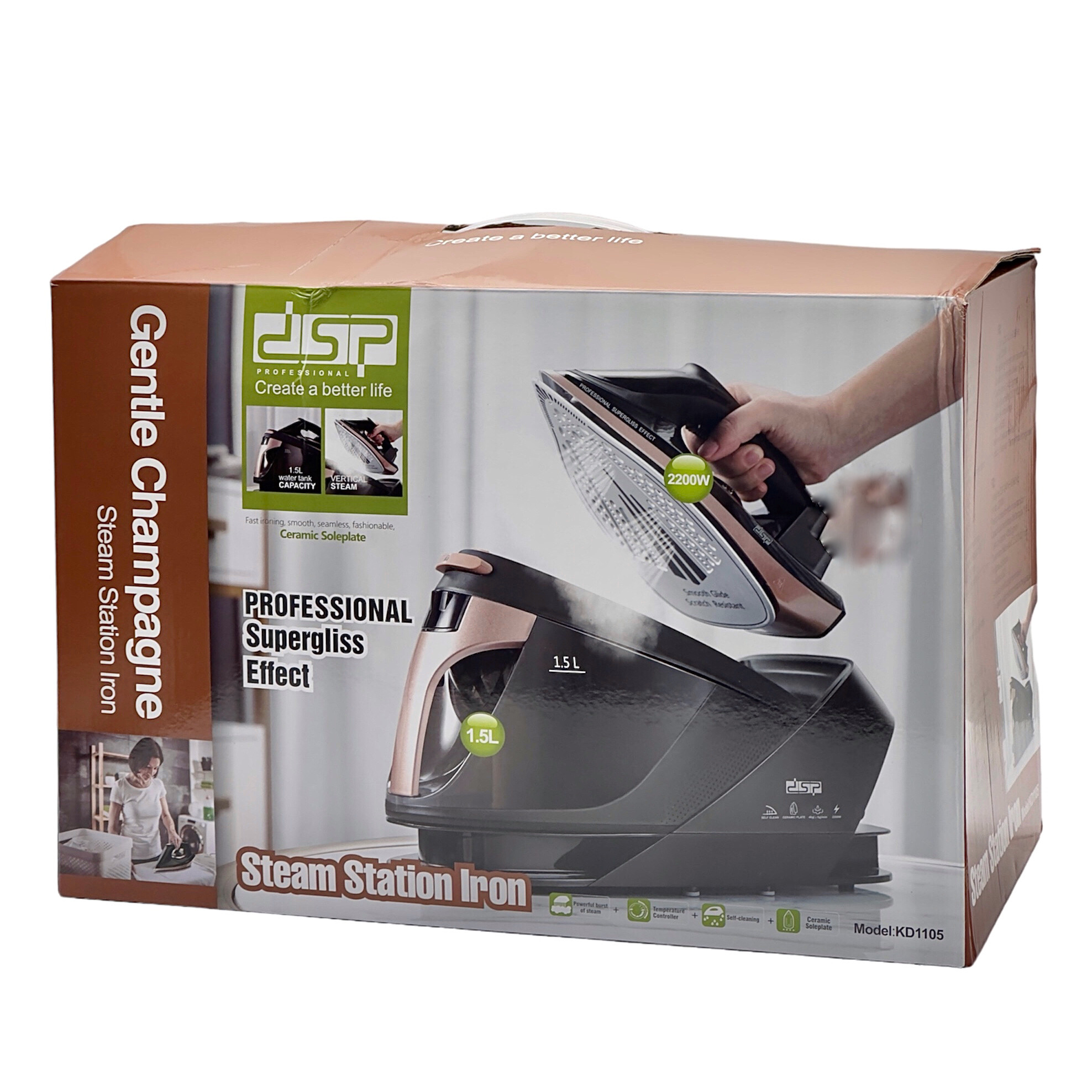 اتو بخار دی اس پی مدل KD1105