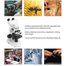 میکروسکوپ دوچشمی مدل زیستی 2025 1600x New به همراه کیف