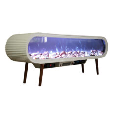 شومینه برقی شومینه بیستون مدل میز تلویزیون با صدای آتش EZ.MARAl.C.L4