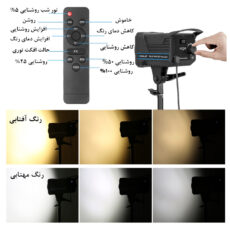 نور ثابت ال ای دی پلوز مدل Dual Color Temperature 150W KIT