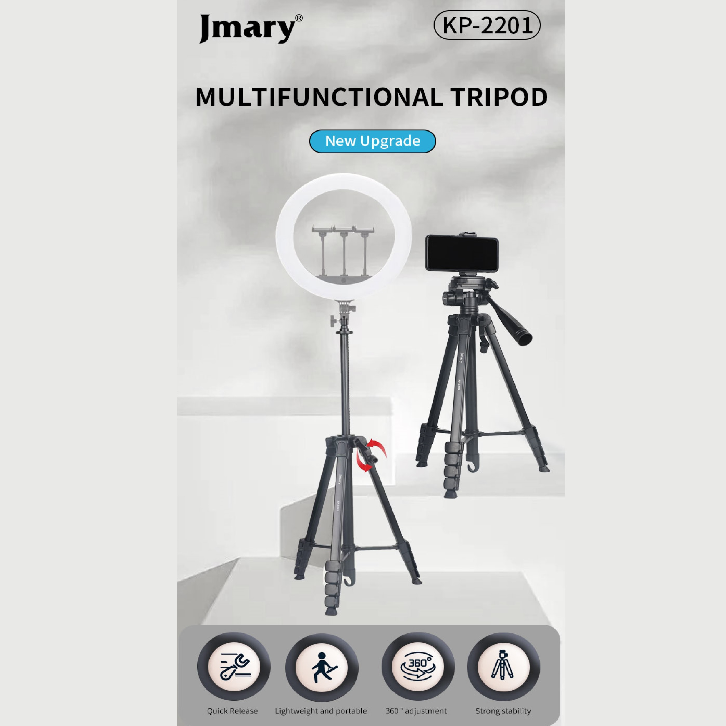 سه پایه دوربین جی ماری مدل KP-2201