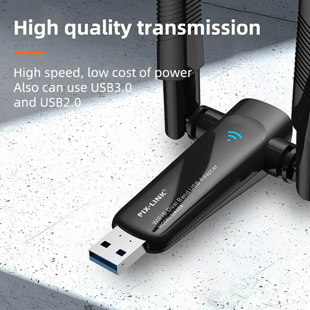 کارت شبکه وایرلس پیکس لینک مدل UAX04 وای فای 6