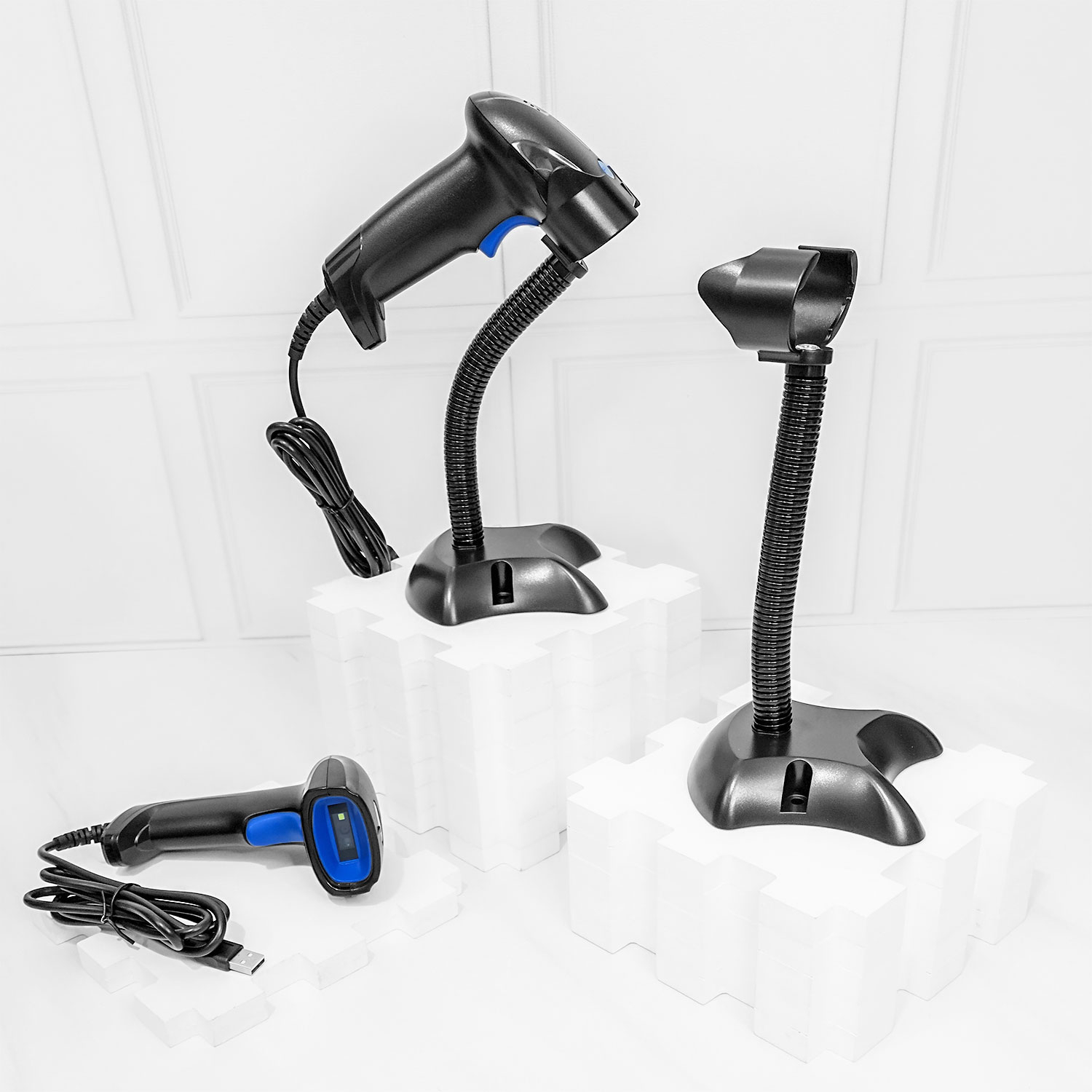 بارکد خوان دو بعدی فستر مدل Quick-Scan بههمراه پایه