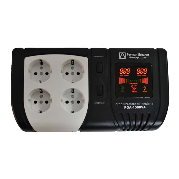 استابلایزر پیمان گزاران  مدل هوشمند کد PGA-1500 ظرفیت 1500ولت آمپر