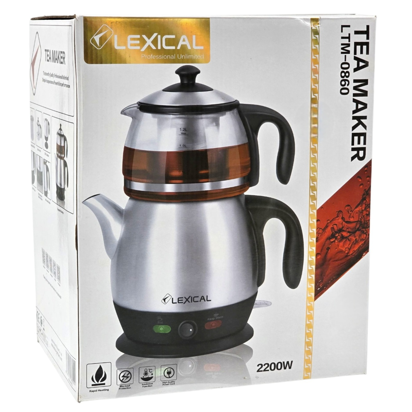 چای ساز روی هم لکسیکال مدل LTM-0860