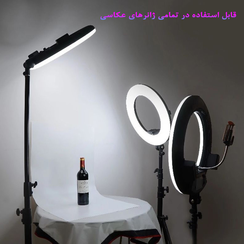 نور ثابت ال ای دی هیرو مدل Professional 100W FE480 به همراه سه پایه
