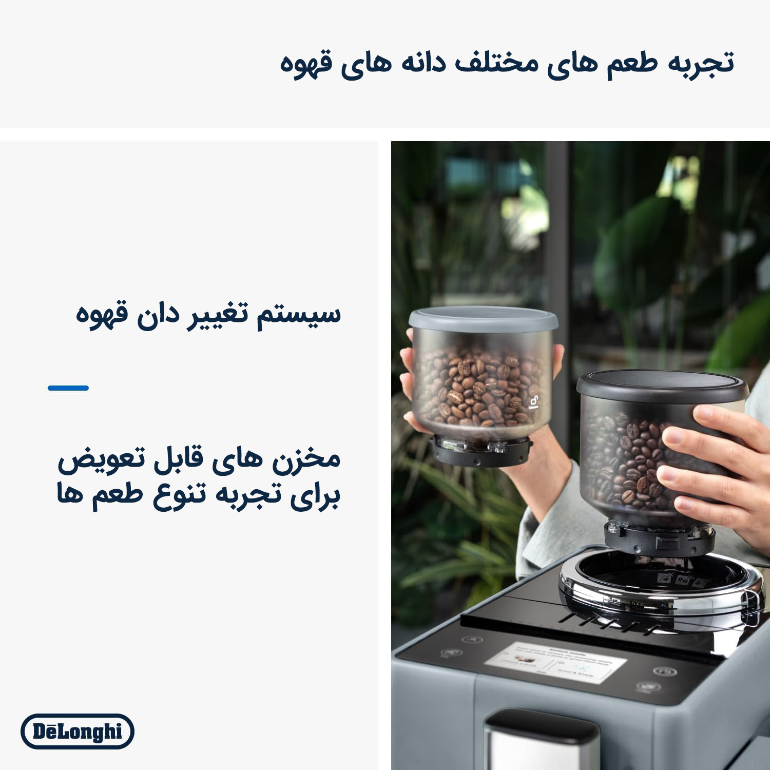 اسپرسو ساز ۱۵۰۰ میلیلیتر دلونگی مدل EXAM440.55.B Rivelia