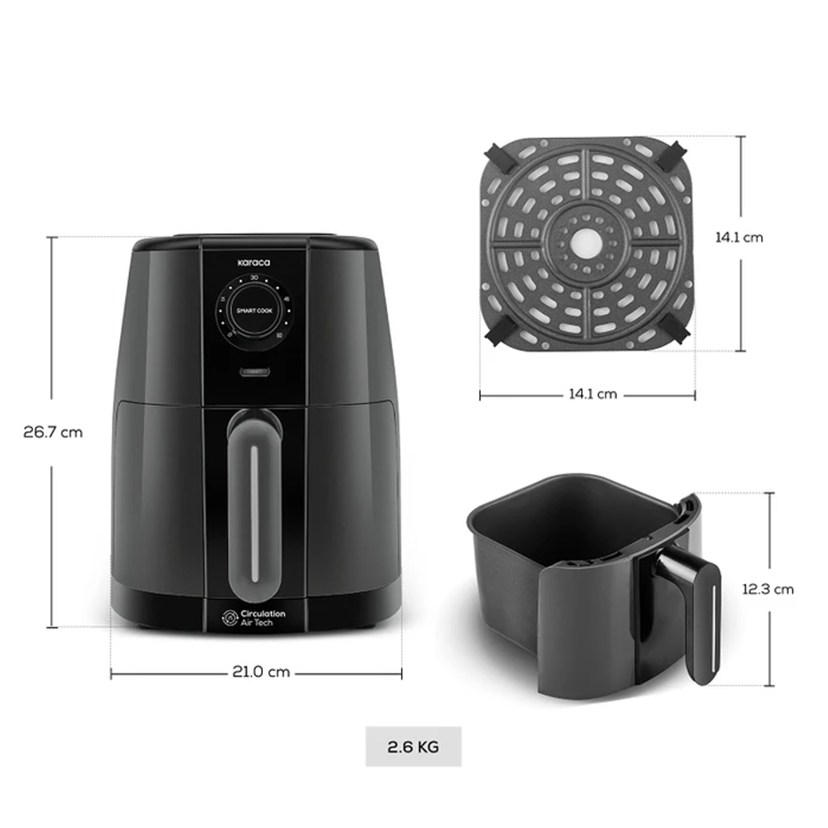 سرخ کن بدون روغن کاراجا مدل smart