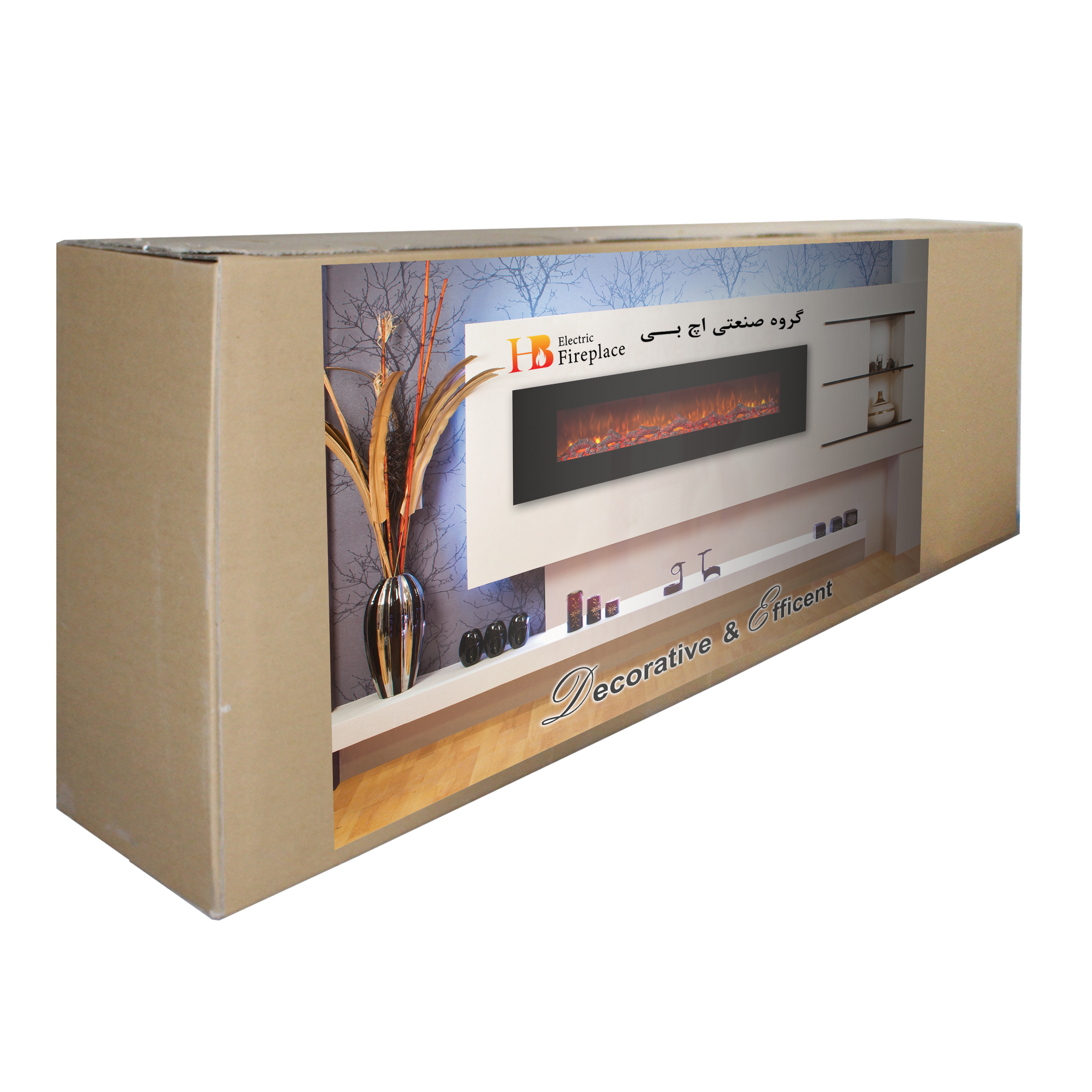 شومینه برقی اچ بی مدل LCD-130