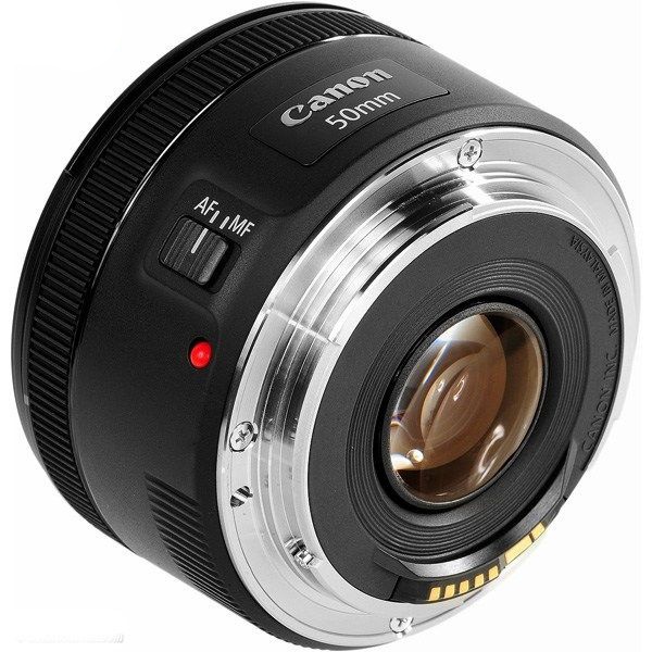 لنز کانن مدل EF 50mm f/1.8 STM به همراه لوازم جانبی